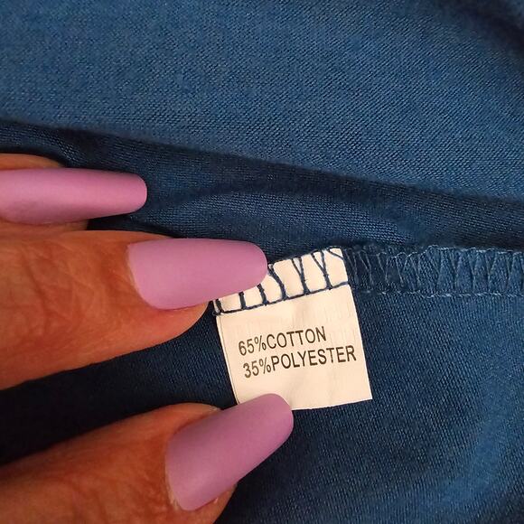 Women's Berydress Cyan Adjustable Straps Button Front A-Line Summer Dress Size M - Picture 6 of 7